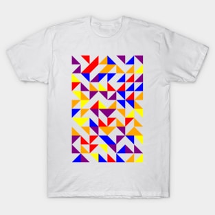 Amazing Geometric Colourful Triangle Pattern #9 T-Shirt